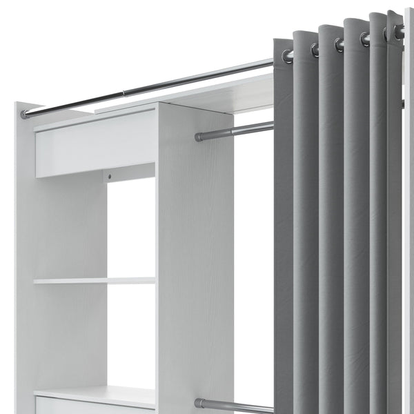 Garderobe Kleiderschrank GUEST weiss