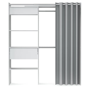 Garderobe Kleiderschrank GUEST weiss