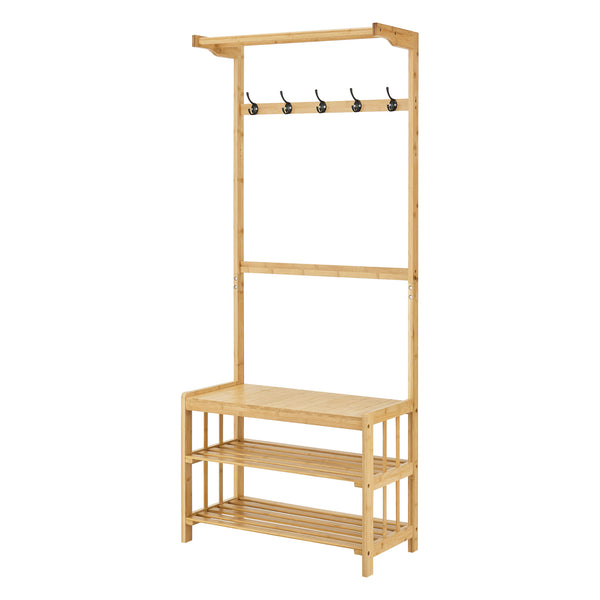 Tornio coat rack 168x70x35cm made of natural bamboo