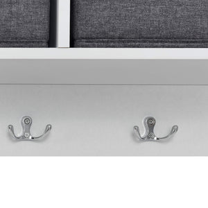 Porte-manteau mural Horsens avec boîtes de rangement, 100 x 20 x 30 cm