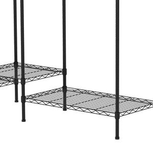 Garderobe Kleiderständer 189 x 195 cm schwarz