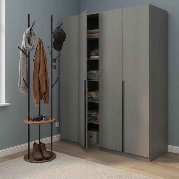 Garderobe Kleiderständer Vintage BONITA rund 40 x 175 cm