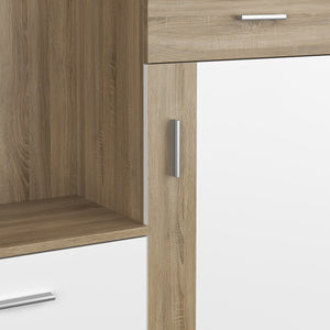 Garderobe ROMANO hellbraun/weiss
