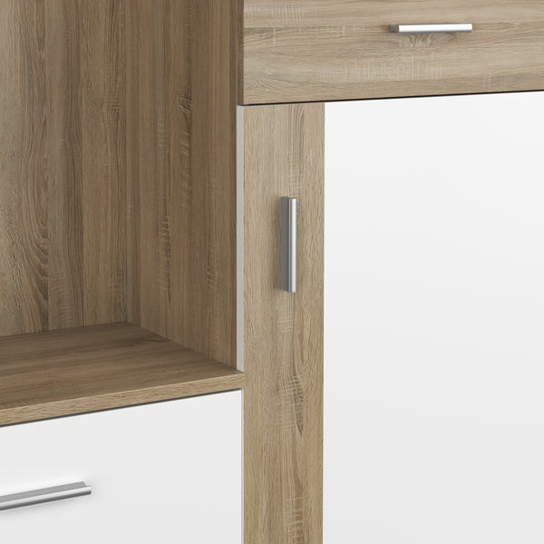 Garderobe ROMANO hellbraun/weiss