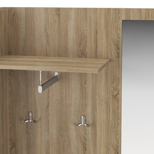 Garderobe ROMANO hellbraun/weiss