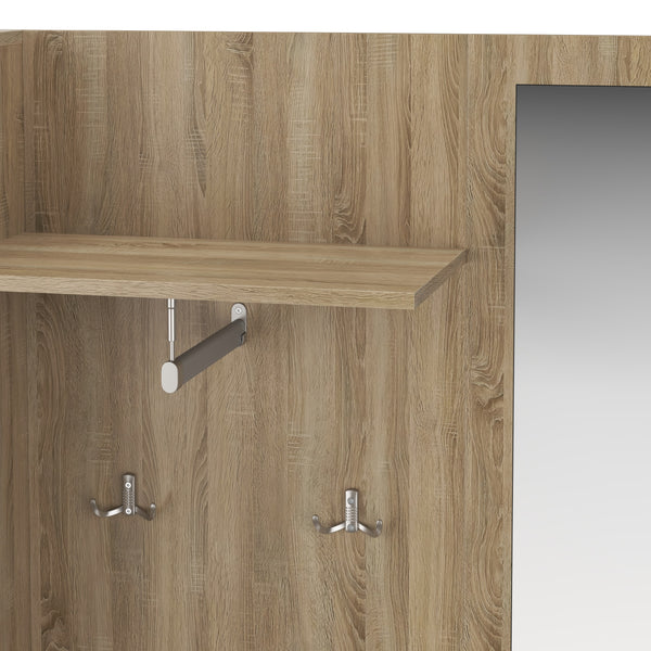 Garderobe ROMANO hellbraun/weiss