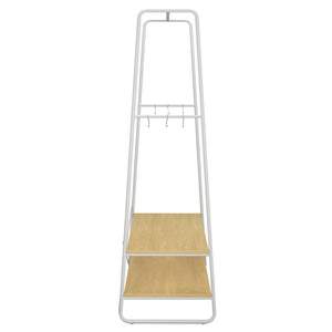 Scarpiera per armadio 100 x 160 cm marrone chiaro/bianco