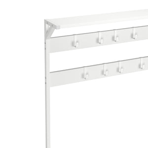 Garderobe Schuhregal 84 x 182 cm weiss