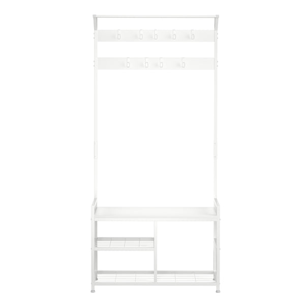 Garderobe Schuhregal 84 x 182 cm weiss