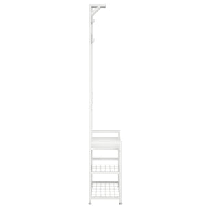 Garderobe Schuhregal 84 x 182 cm weiss