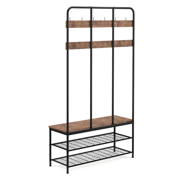 Garderobe Schuhregal Vintage BONITA 100 x 182 cm