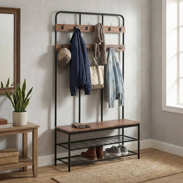 Garderobe Schuhregal Vintage BONITA 100 x 182 cm