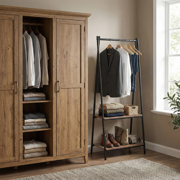 Garderobe Schuhregal Vintage BONITA 65 x 151 cm
