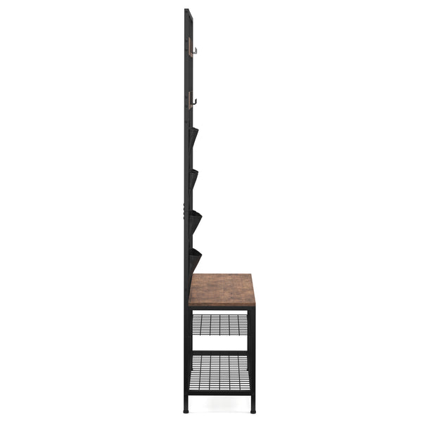 Garderobe Schuhregal Vintage BONITA 80 x 180 cm