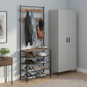 Garderobe Schuhregal Vintage BONITA 80 x 190 cm