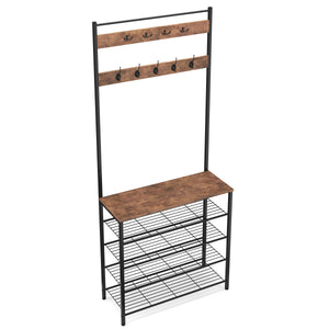 Garderobe Schuhregal Vintage BONITA 80 x 190 cm