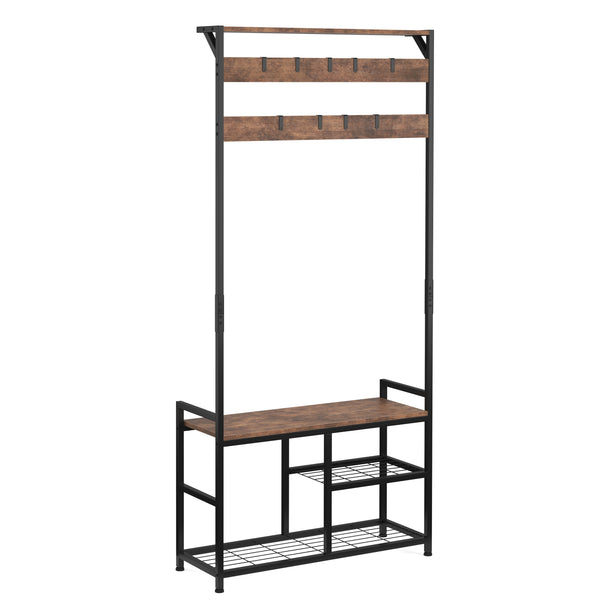 Garderobe Schuhregal Vintage BONITA 84 x 182 cm