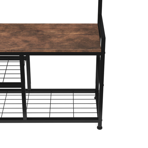 Garderobe Schuhregal Vintage BONITA 84 x 182 cm