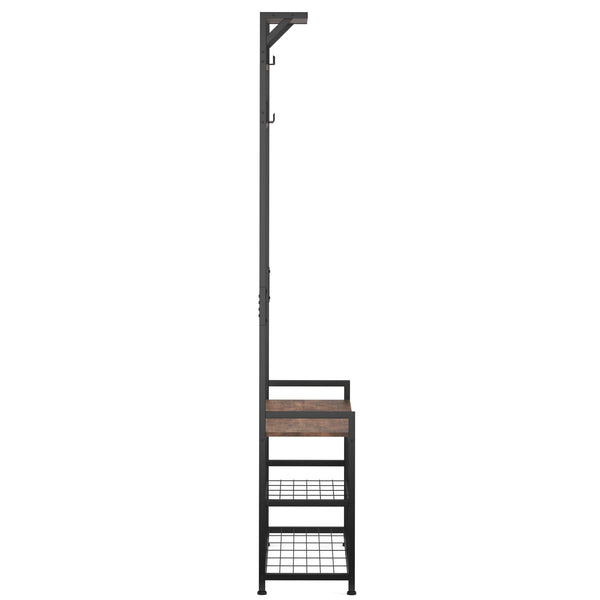 Garderobe Schuhregal Vintage BONITA 84 x 182 cm
