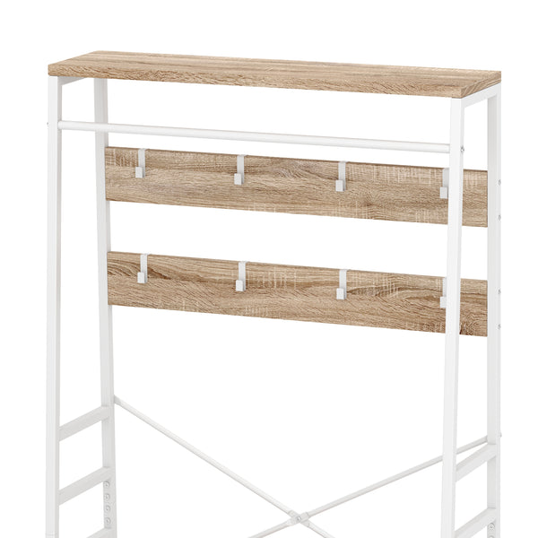 Garderobe Schuhregal mit 2 Schubladen 80 x 180 cm weiss