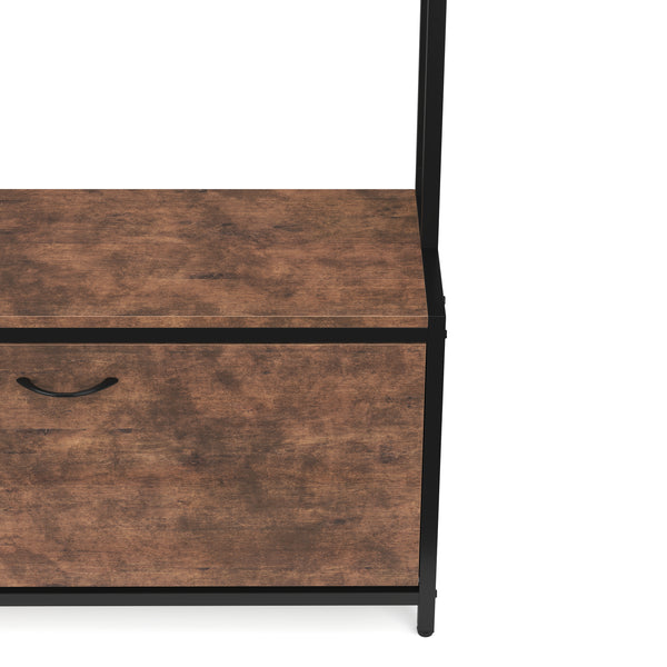 Armoire/meuble à chaussures vintage BONITA 120 x 180 cm