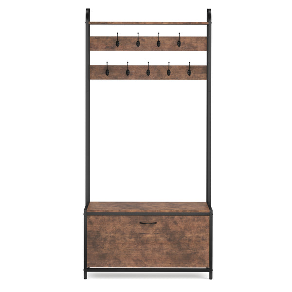Armoire/meuble à chaussures vintage BONITA 120 x 180 cm