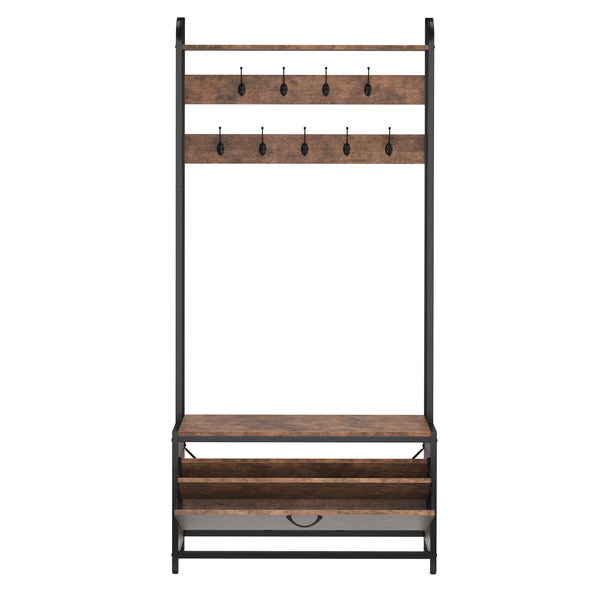 Armoire/meuble à chaussures vintage BONITA 120 x 180 cm