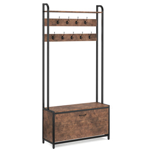 Armoire/meuble à chaussures vintage BONITA 120 x 180 cm