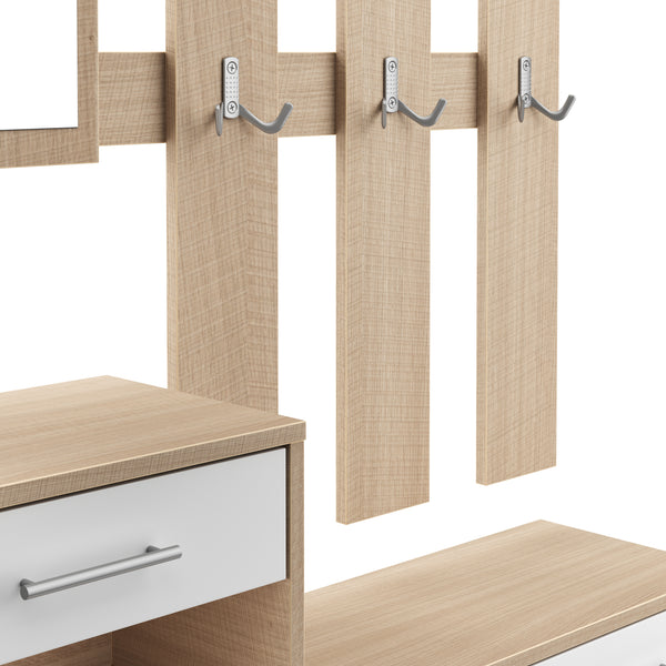 Ensemble de garde-robe EVEREST blanc/naturel