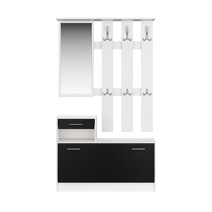 Completo guardaroba EVEREST bianco/nero
