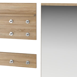 Garderobe Set JAKUB hellbraun