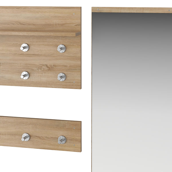 Garderobe Set JAKUB hellbraun