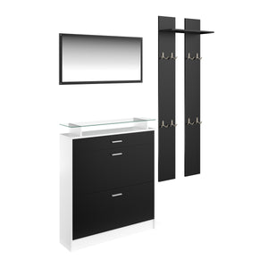 Ensemble de garde-robe KASPER noir/blanc