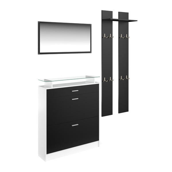 Ensemble de garde-robe KASPER noir/blanc