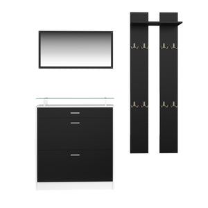 Ensemble de garde-robe KASPER noir/blanc