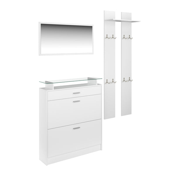 Garderobe Set KASPER weiss