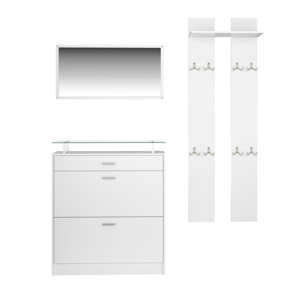 Garderobe Set KASPER weiss