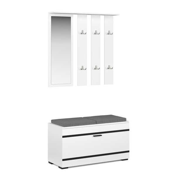 Garderobe Set OPAL weiss