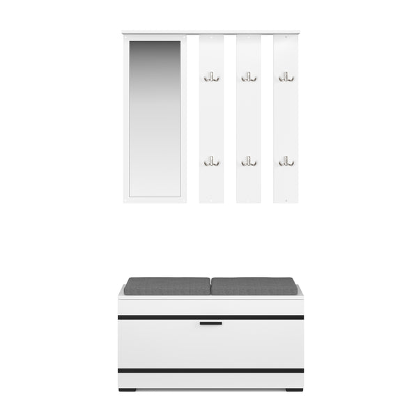 Garderobe Set OPAL weiss