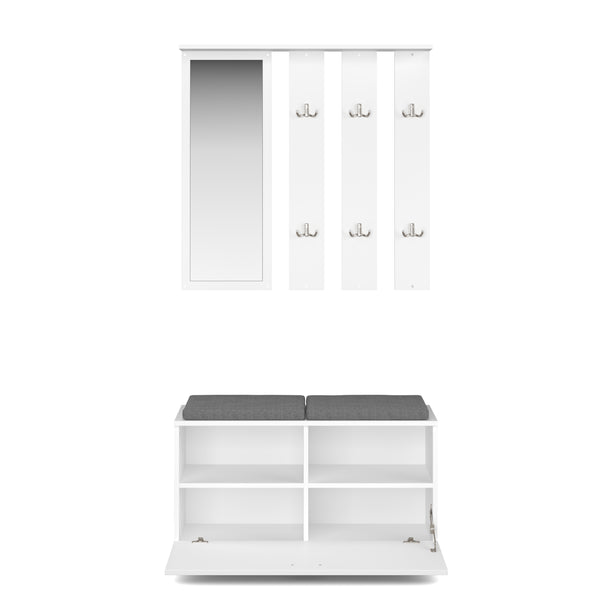 Garderobe Set OPAL weiss