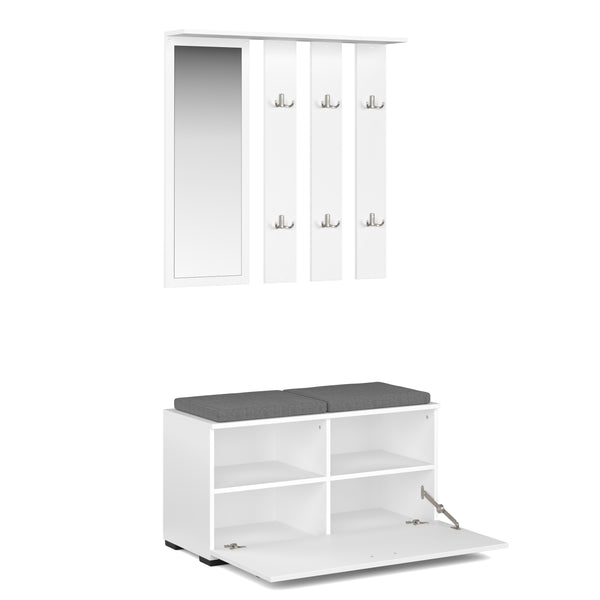 Garderobe Set OPAL weiss
