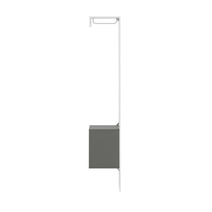 Garderobe RIMEL 52 x 191 cm weiss/anthrazit