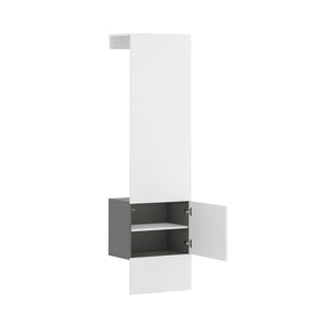 Garderobe RIMEL 52 x 191 cm weiss/anthrazit