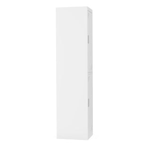 Garderobenspind mit 2 Fächern weiss