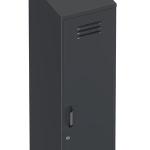 Garderobe Spind Metall OREN mit 4 Böden 35 x 180 cm anthrazit