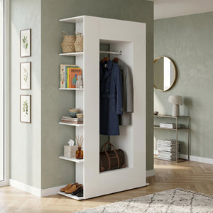 Garderobe TERENCE 106 x 190 cm weiss