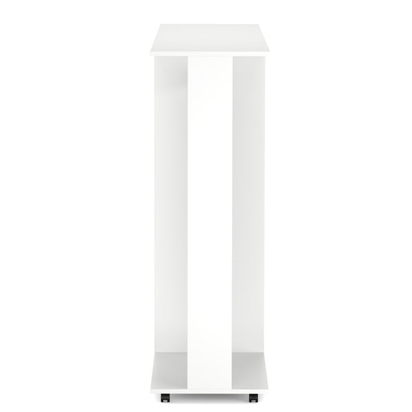 Garderobe TUBY auf Rollen 130 x 120 cm weiss
