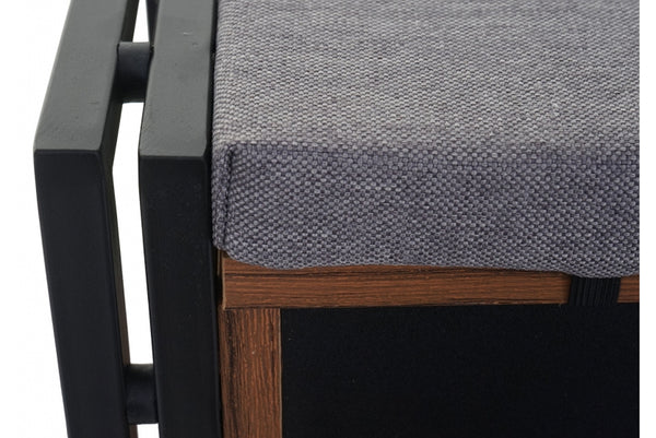 Garderobe mit Sitzbank ~ 53x110x30cm Wildeiche-Optik