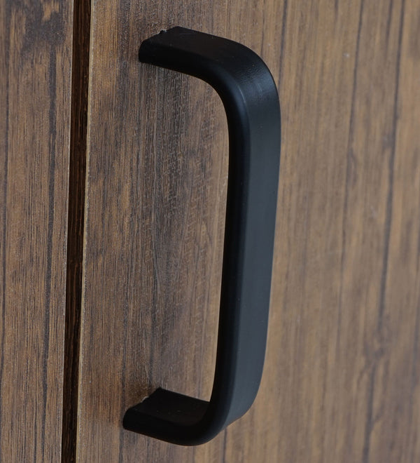 Garderobe mit Sitzbank ~ 53x110x30cm Wildeiche-Optik