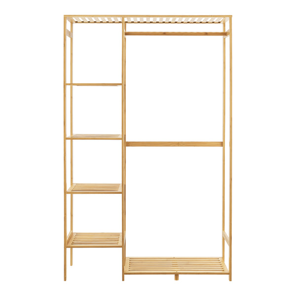 Porte-manteau Eurajoki 139 x 100 x 40 cm en bambou naturel